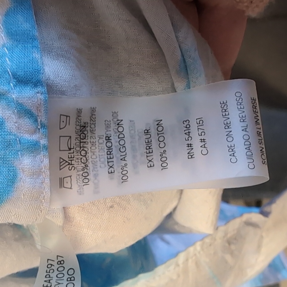 Calvin Klein Watercolor Peasant Top - Picture 8 of 9